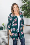Michelle Mae Green and Pink Floral Kimono