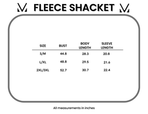 Michelle Mae Fleece Shacket - Silver Grey