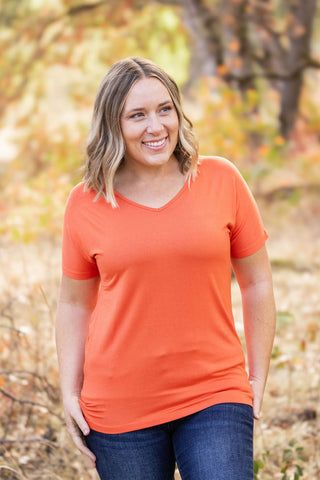 Chloe Cozy Tee - Pumpkin FINAL SALE