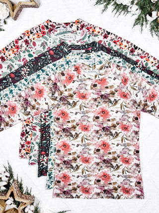 Blair Long Sleeve Top - Floral Sunset