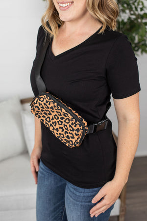 Michelle Mae Bum Bags - Brown Leopard