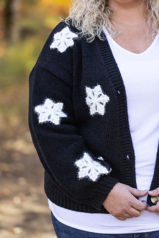 Snowflake Cardigan - Black