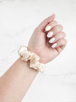 Satin Neutral Trio Scrunchies