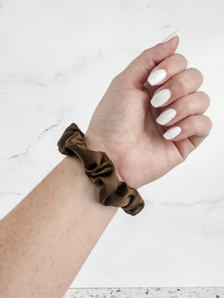 Satin Neutral Trio Scrunchies