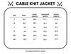 Michelle Mae Cable Knit Jacket - Lavender