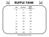Michelle Mae Ruffle Tank - White Floral Mix