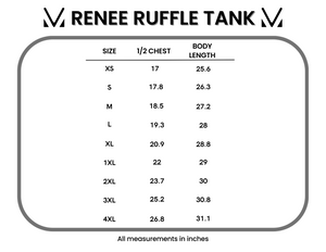 Michelle Mae Renee Ruffle Tank - Black