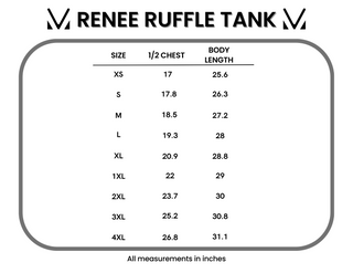 Renee Ruffle Tank - Tan Micro Floral FINAL SALE