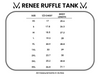 Michelle Mae Renee Ruffle Tank - White