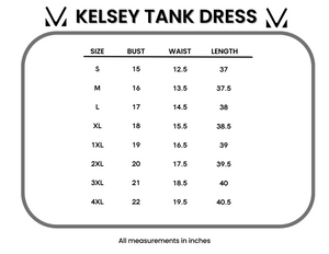 Michelle Mae Kelsey Tank Dress - Dusty Blue Floral