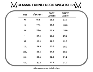 Michelle Mae Classic Funnel Neck Sweatshirt - Monochrome