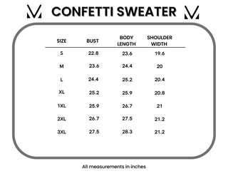 Confetti Sweater - Charcoal