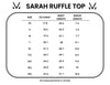 Michelle Mae Sarah Ruffle Top - White