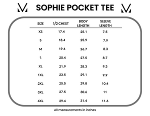 Michelle Mae Sophie Pocket Tee - Purple and Mint Floral