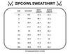 Michelle Mae Classic Zoey ZipCowl Sweatshirt - Sage Floral