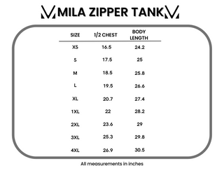 Mila Zipper Tank - Ivory