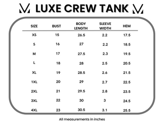 Luxe Crew Tank - Tan Floral