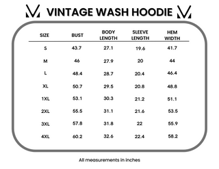 Vintage Wash Hoodie - Rust