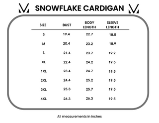 Snowflake Cardigan - Black