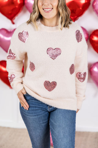 Sparkle Hearts Sweater