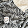 Michelle Mae Houndstooth Blanket - Dark Gray
