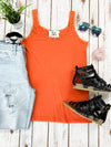 Michelle Mae Lexi Lace Tank - Orange