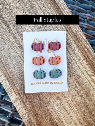 DB Pumpkin Trio Earrings