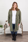 Michelle Mae Colbie Cardigan - Olive