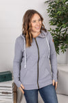 Michelle Mae Classic FullZip - Grey - Ella Lane This fullzip sweatshirt is made with your favorite, triple-stretch