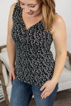 Michelle Mae Addison Henley Tank - Black and White Leopard - Ella Lane Our is the softest base layering piece you’ll