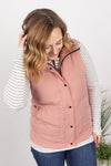 Michelle Mae Remy Zip Up Vest - Heathered Pink - Ella Lane We are excited to announce our new vest style, the Remy!