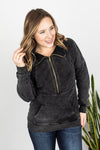 Michelle Mae Vintage Wash HalfZip - Black - Ella Lane This vintage wash halfzip is beyond soft and the fit perfect!