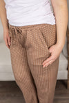 Michelle Mae Cloud Lounge Pants - Mocha Dot