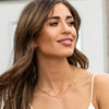 Addie Necklace - Ella Lane Stainless steel gold star cut outs on chain. 18 - 20.75 adj.