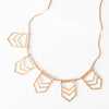 Lexie Necklace - Ella Lane Gold chevron necklace. 19.5” - 22.5” adj. 1.1 oz.