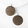 Mandy Earrings - Ella Lane Antique bronze filigree with floral design. 3 0.5 oz.