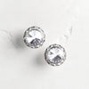 Scout Earrings - Ella Lane Clear crystals set in silver..75 0.1 oz.