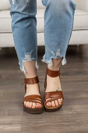 Blowfish Malis Wood Dyecut Sandal- FINAL SALE