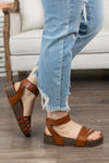 Blowfish Malis Wood Dyecut Sandal- FINAL SALE