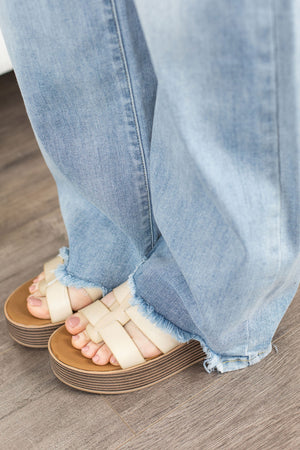 JB Penny High Waist Destroyed Hem Jeans- FINAL SALE