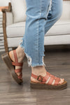 Blowfish London Sandals- Rose Dyecut- FINAL SALE