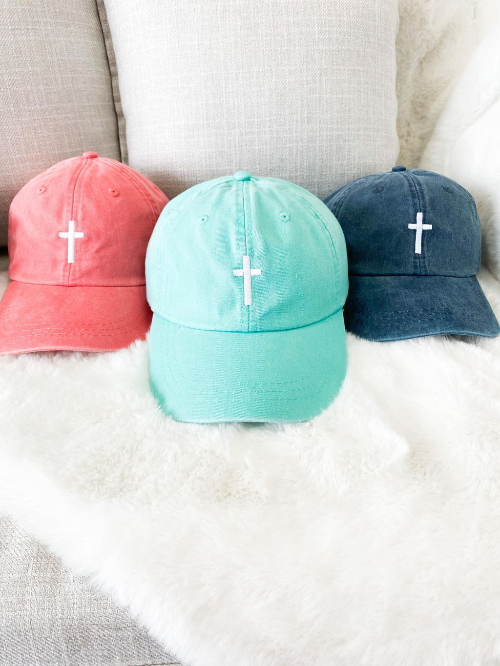 Cross Baseball Hat- FINAL SALE