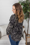 Michelle Mae Amber Acid Wash Button Top