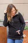 Michelle Mae Classic Halfzip Hoodie - Black