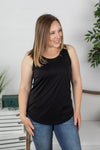 Michelle Mae Tiffany Tank - Black - Ella Lane Meet Tiffany! She’ll quickly become one of your favorite and go-to tanks