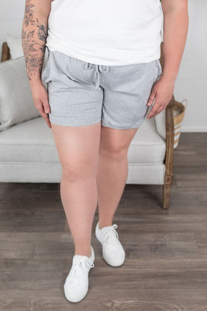 Michelle Mae Jamie Shorts - Light Grey - Ella Lane Meet Jamie, your new favorite pair of shorts! The inseam is just over