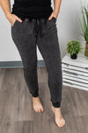 Michelle Mae Vintage Wash Joggers - Black - Ella Lane Our vintage wash items are your new favorites....and now it comes