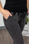 Michelle Mae Vintage Wash Joggers - Black - Ella Lane Our vintage wash items are your new favorites....and now it comes