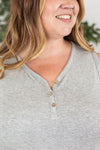 Michelle Mae Addison Henley Tank - Light Grey - Ella Lane Our is the softest base layering piece you’ll ever feel!