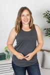 Michelle Mae Tiffany Tank - Charcoal - Ella Lane Meet Tiffany! She’ll quickly become one of your favorite and go-to